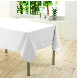 Nappe rectangulaire unie - 140 x 300 cm - Blanc