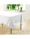 Nappe rectangulaire unie - 140 x 300 cm - Blanc