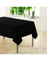 Nappe rectangulaire unie - 140 x 200 cm - Noir